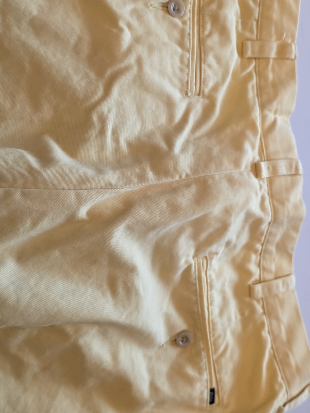 Light Yellow Cotton Chino Ralph Lauren Mens Pants - Picture 5 of 6